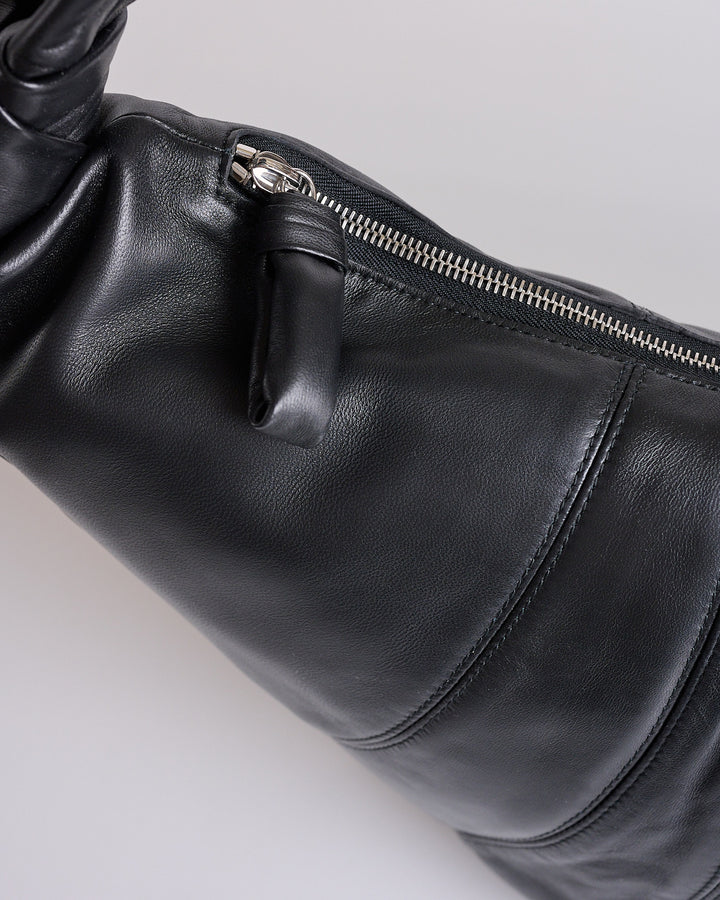 LEMAIRE Croissant Bag Large Nappa Leather Black