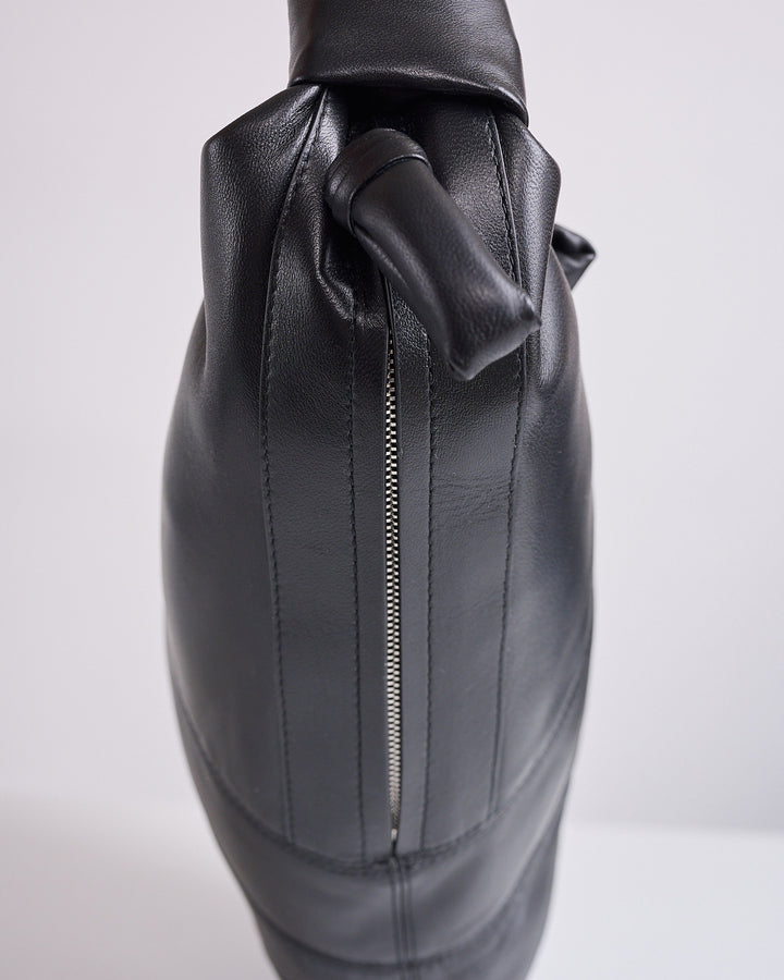 LEMAIRE Croissant Bag Large Nappa Leather Black