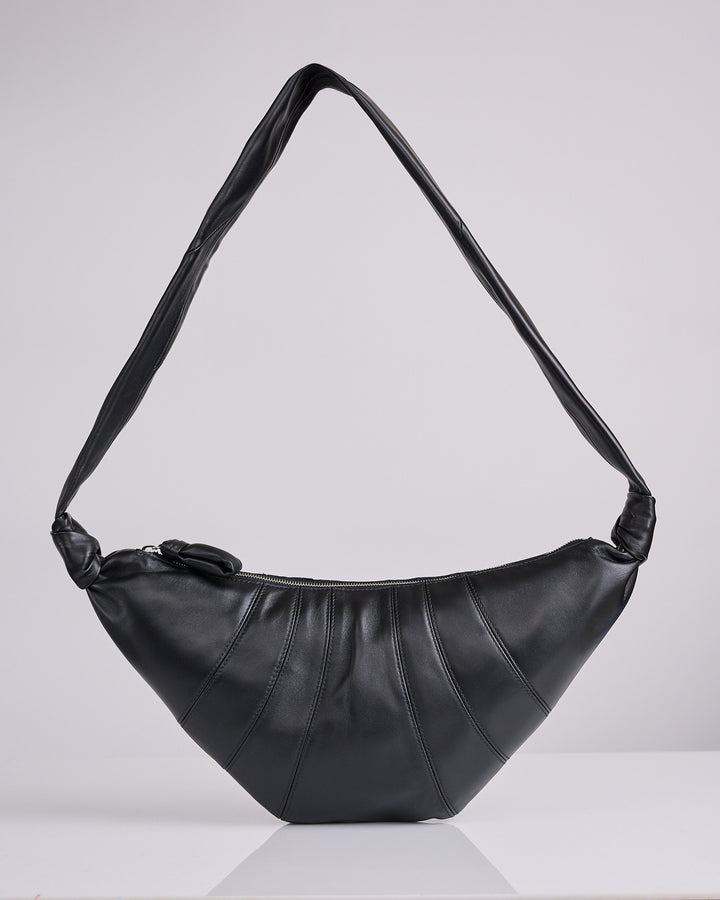 LEMAIRE Croissant Bag Medium Nappa Leather Black
