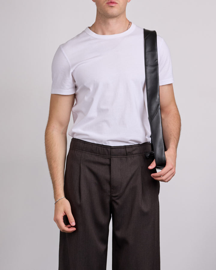 LEMAIRE Croissant Bag Medium Nappa Leather Black