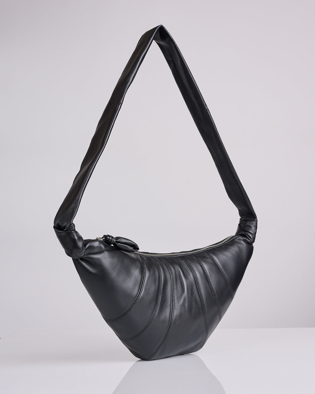 LEMAIRE Croissant Bag Medium Nappa Leather Black