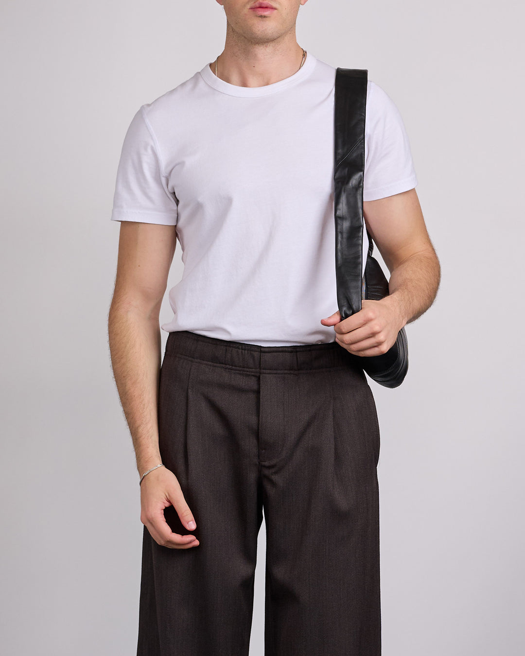 LEMAIRE Croissant Bag Small Nappa Leather Black