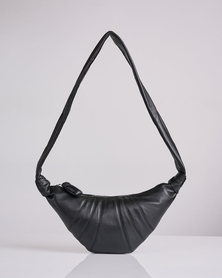 LEMAIRE Croissant Bag Small Nappa Leather Black