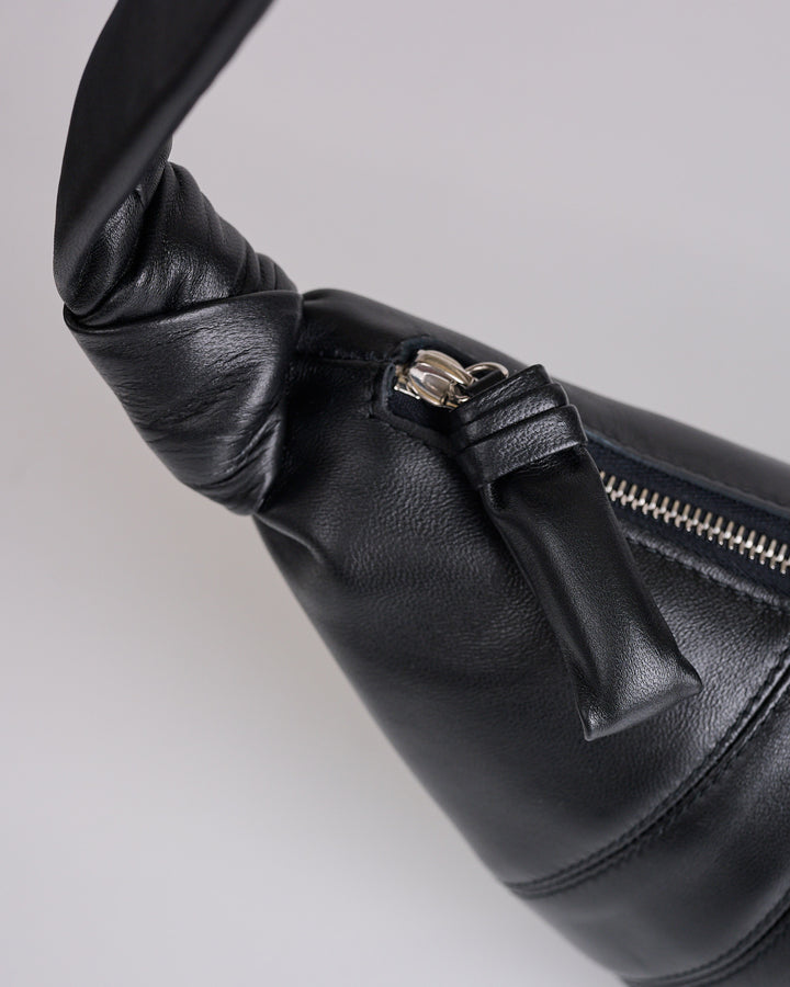 LEMAIRE Croissant Bag Small Nappa Leather Black