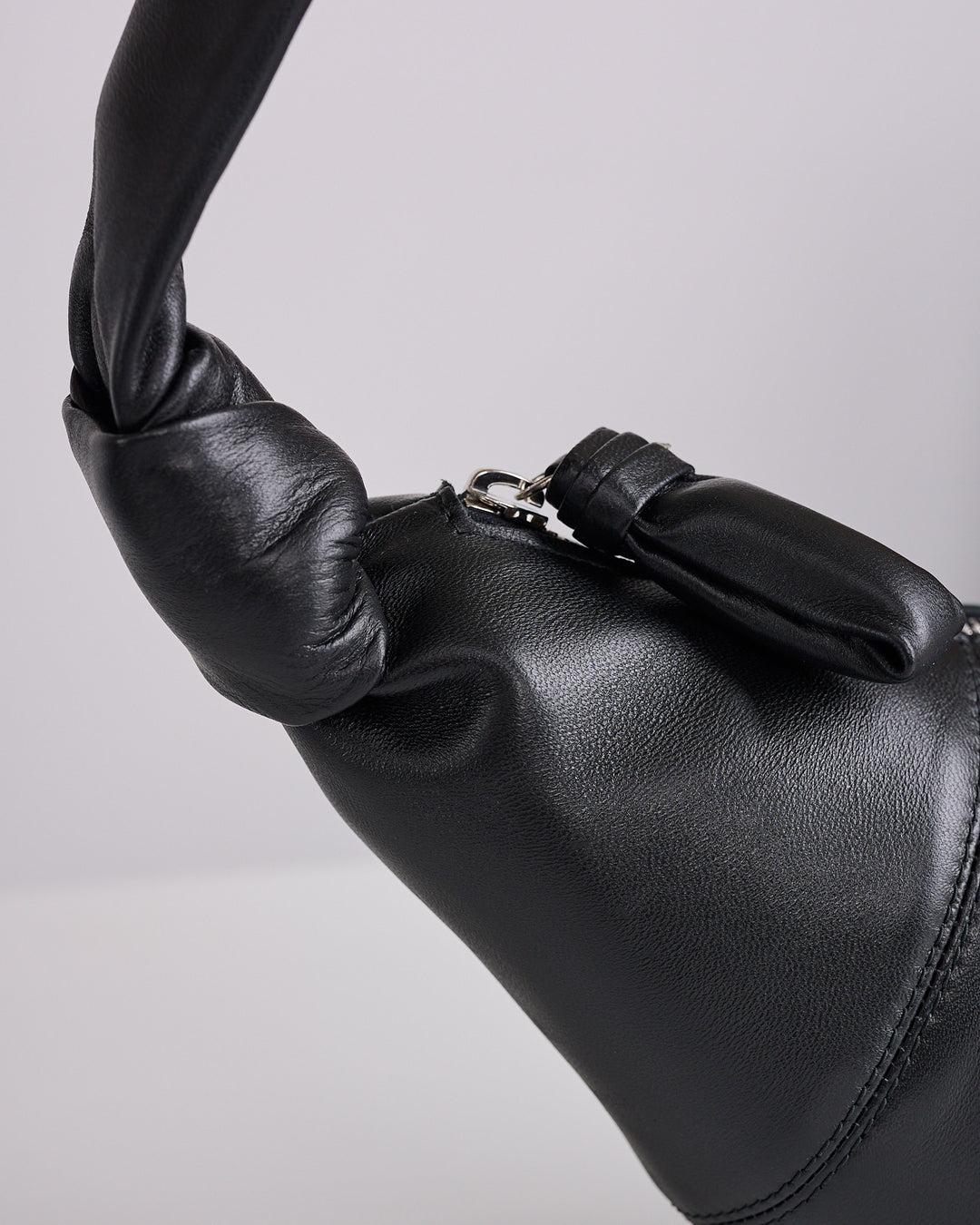 LEMAIRE Croissant Bag Small Nappa Leather Black