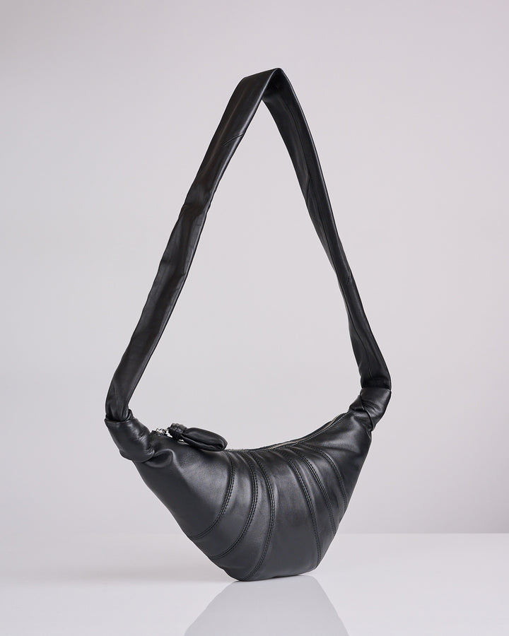 LEMAIRE Croissant Bag Small Nappa Leather Black