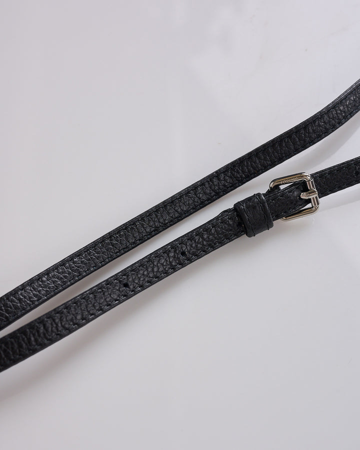 LEMAIRE Crossbody Croissant Coin Bag Black