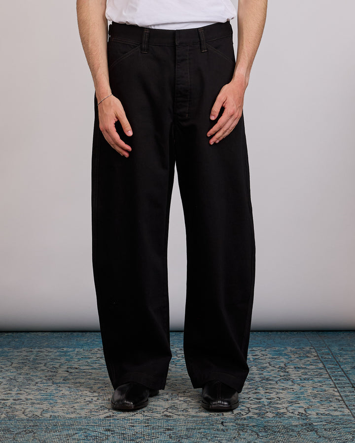 LEMAIRE Denim Maxi Workwear Pant Black
