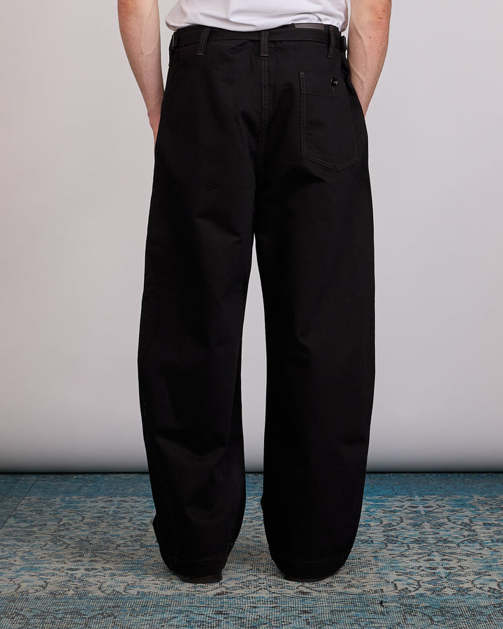 LEMAIRE Denim Maxi Workwear Pant Black