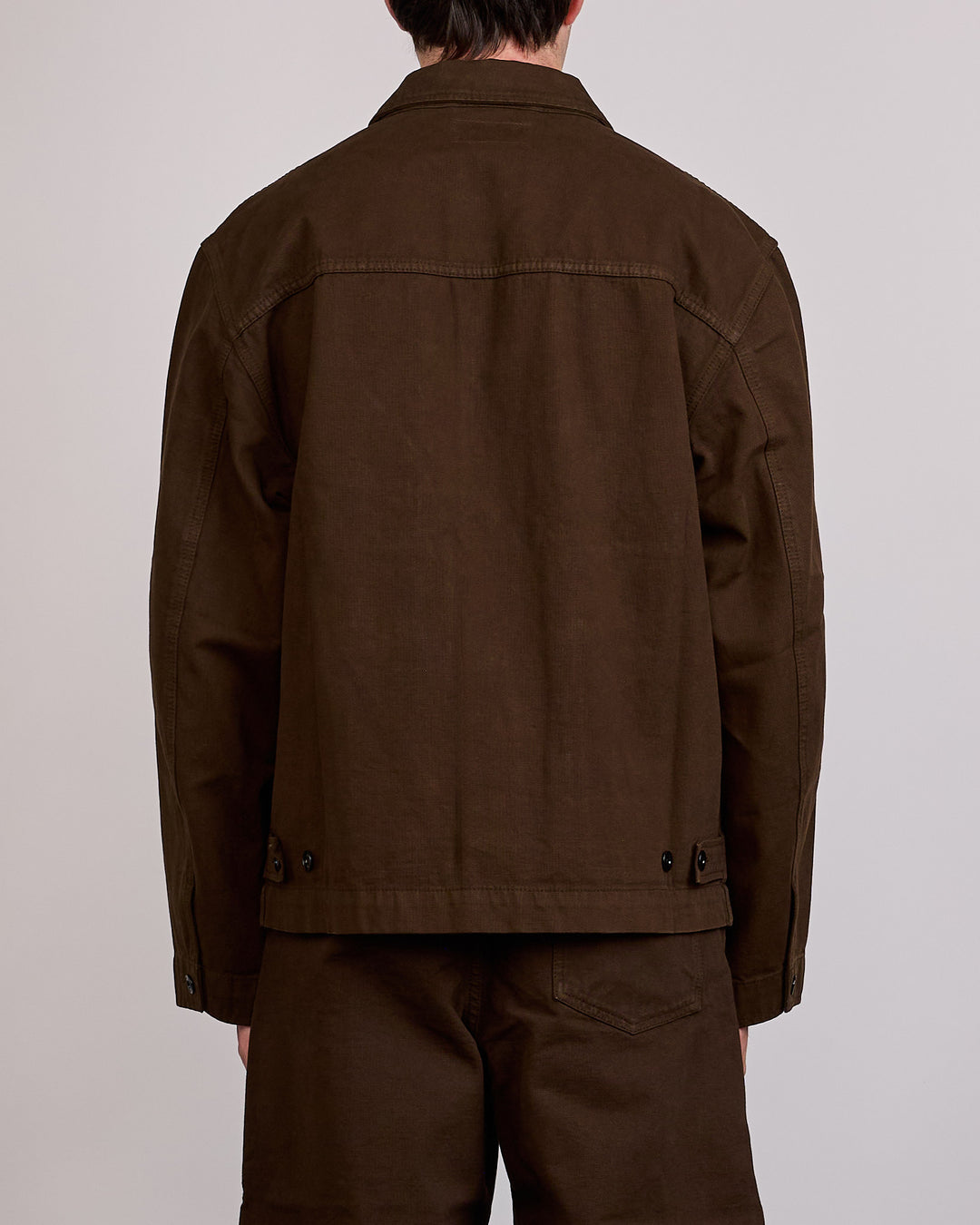 LEMAIRE Heavy Broken Twill Boxy Jacket Risretto