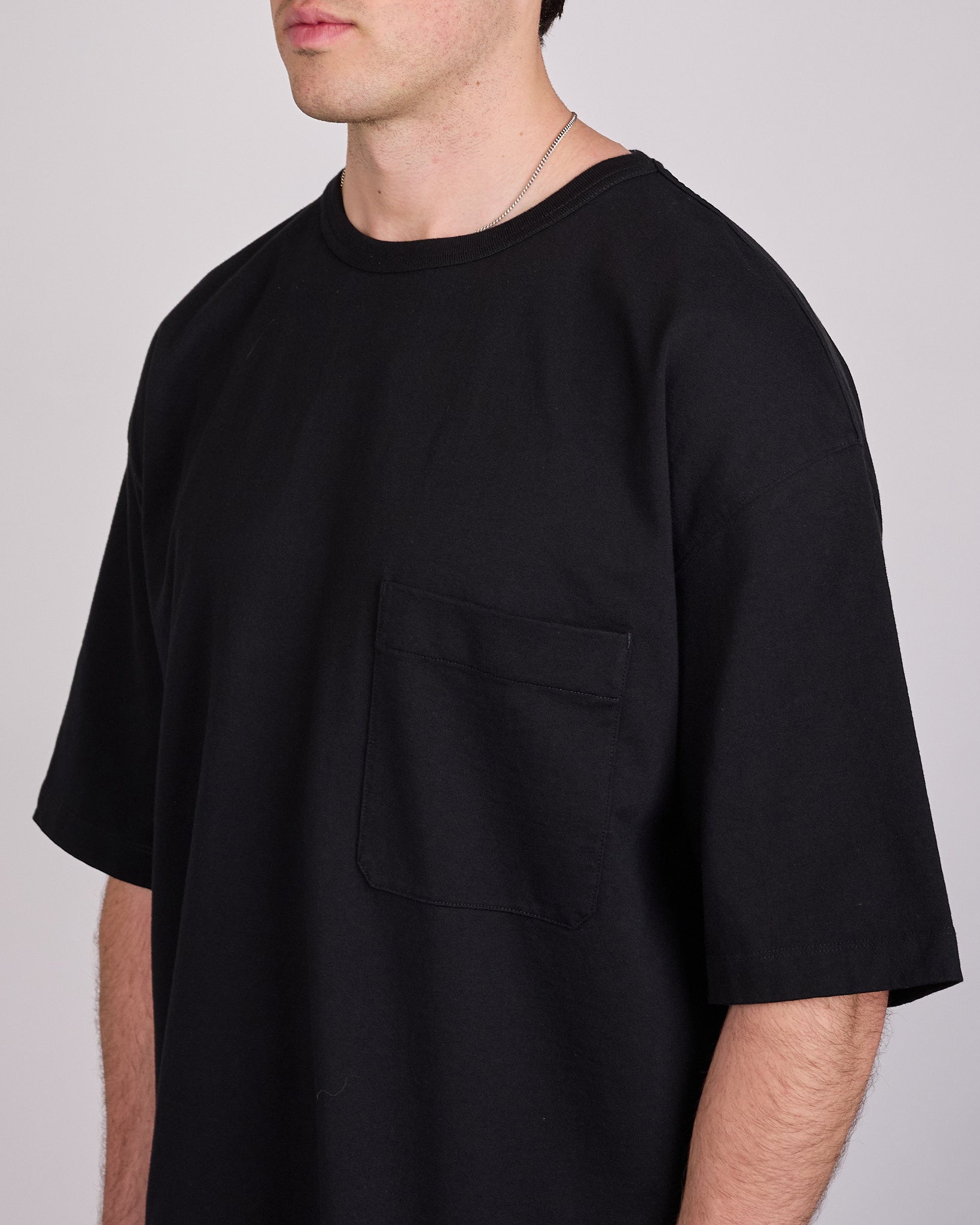 LEMAIRE Heavy Cotton Jersey Boxy T-Shirt Black – LESS 17