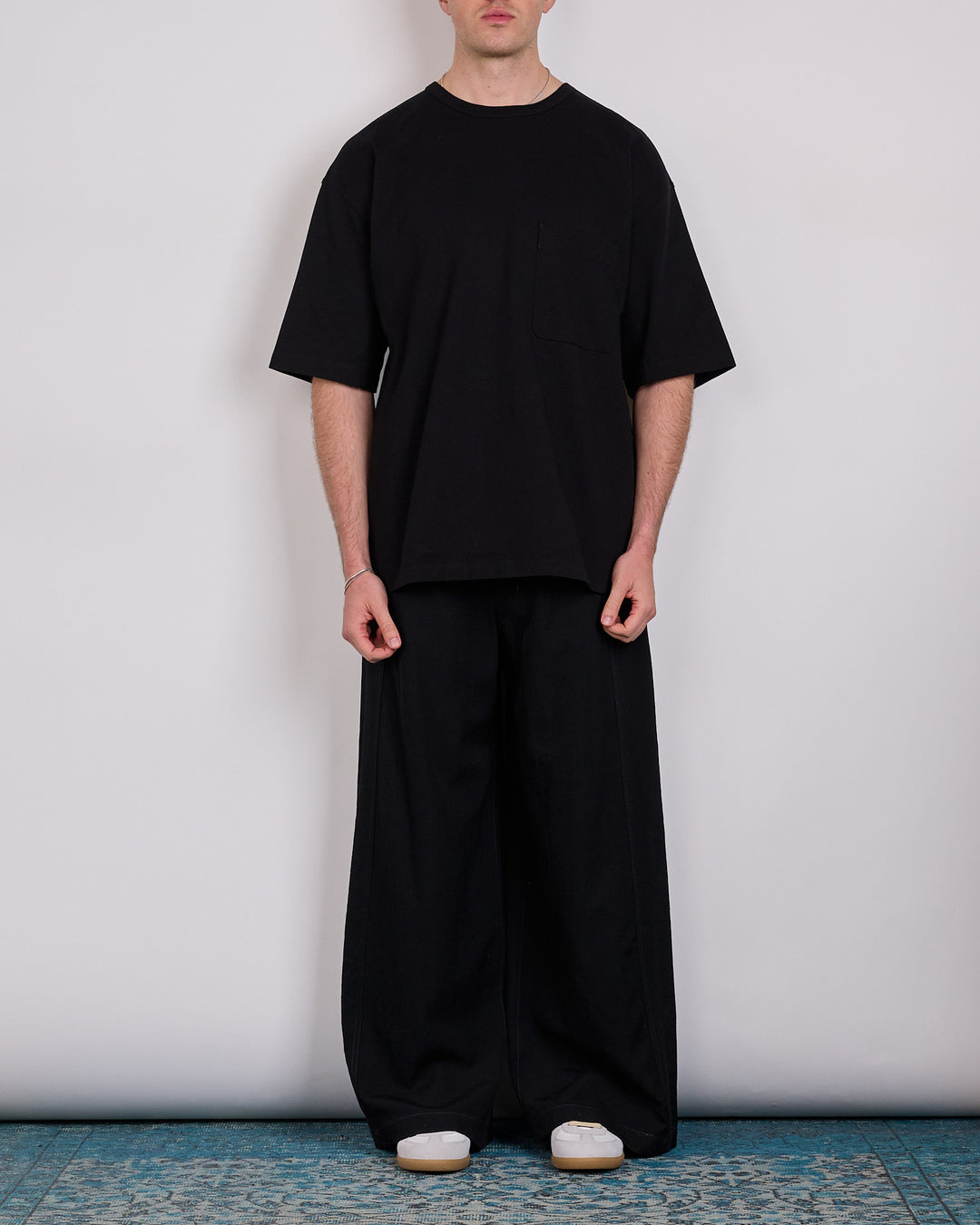 LEMAIRE Heavy Cotton Jersey Boxy T-Shirt Black