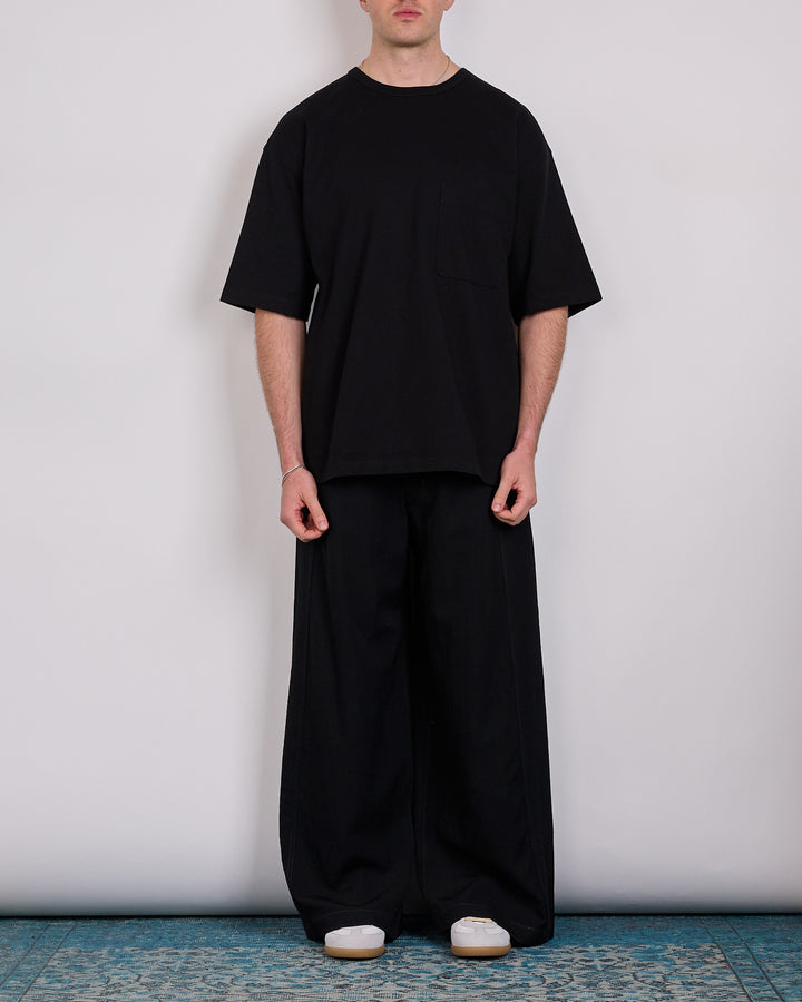 LEMAIRE Heavy Cotton Jersey Boxy T-Shirt Black