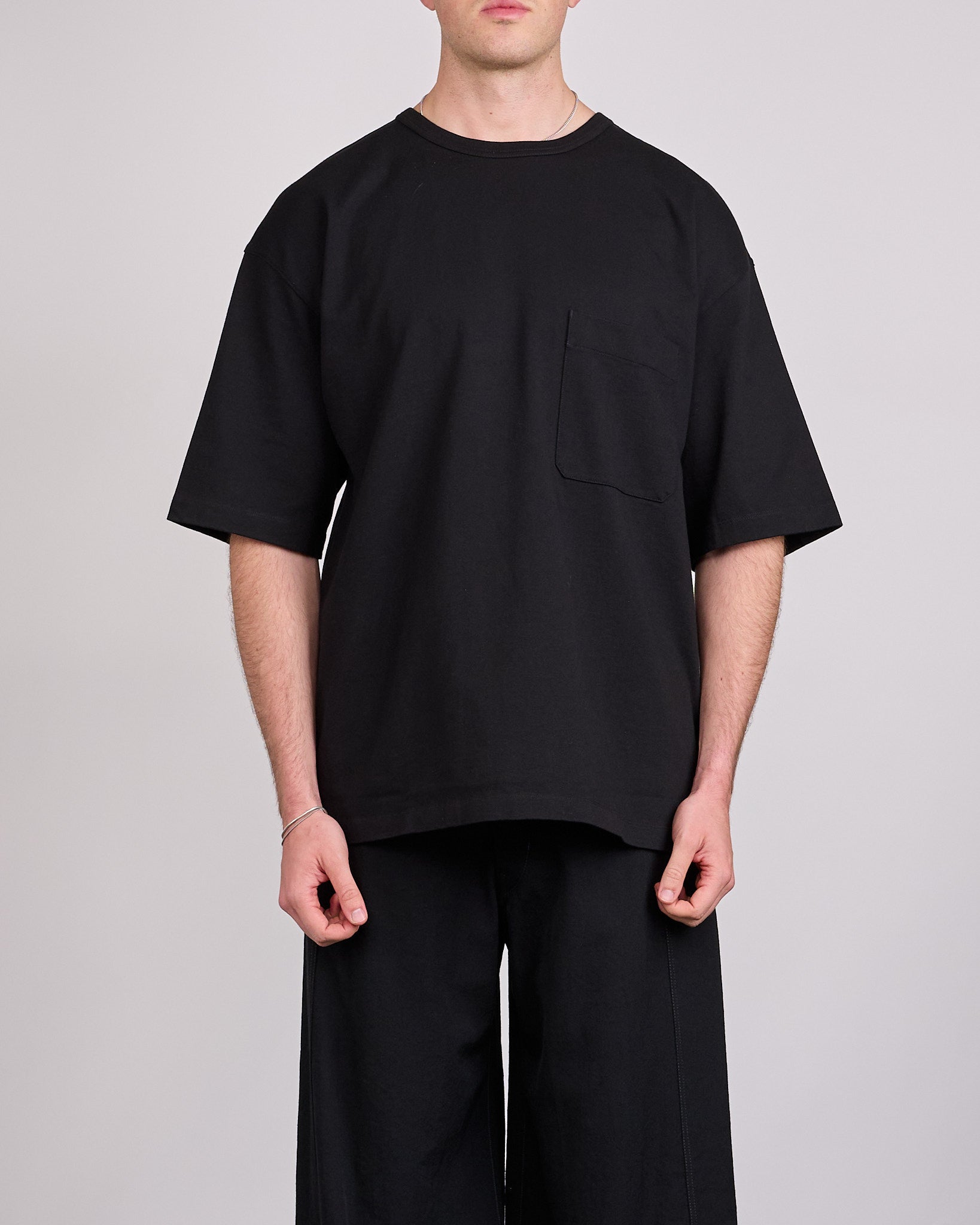LEMAIRE Heavy Cotton Jersey Boxy T-Shirt Black – LESS 17