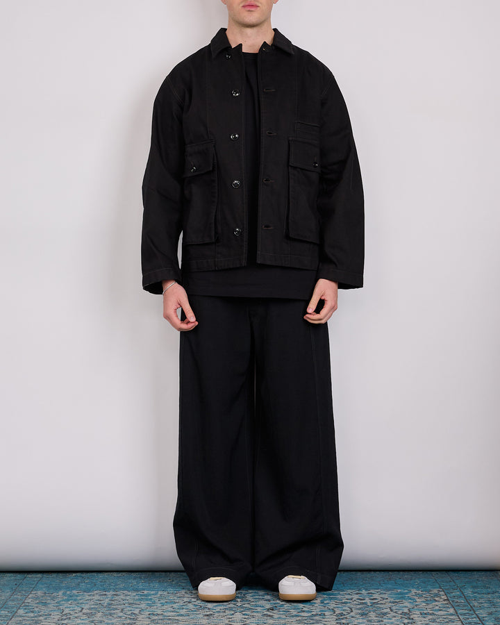 LEMAIRE Heavy Denim Boxy Jacket Black