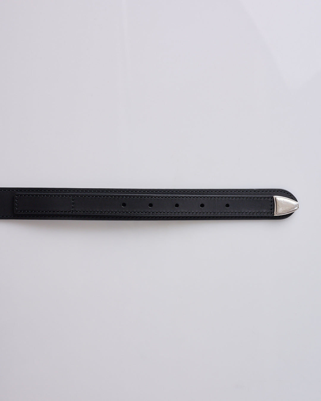 LEMAIRE Minimal Western Belt Smooth Leather Black