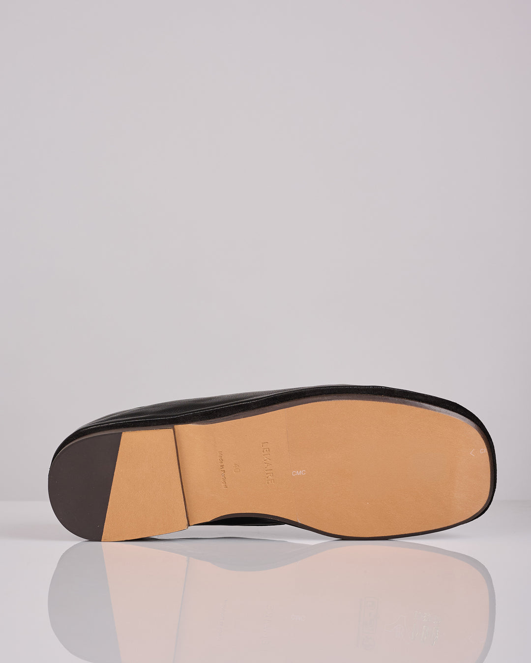LEMAIRE Outdoor Slipper Shiny Nappa Black