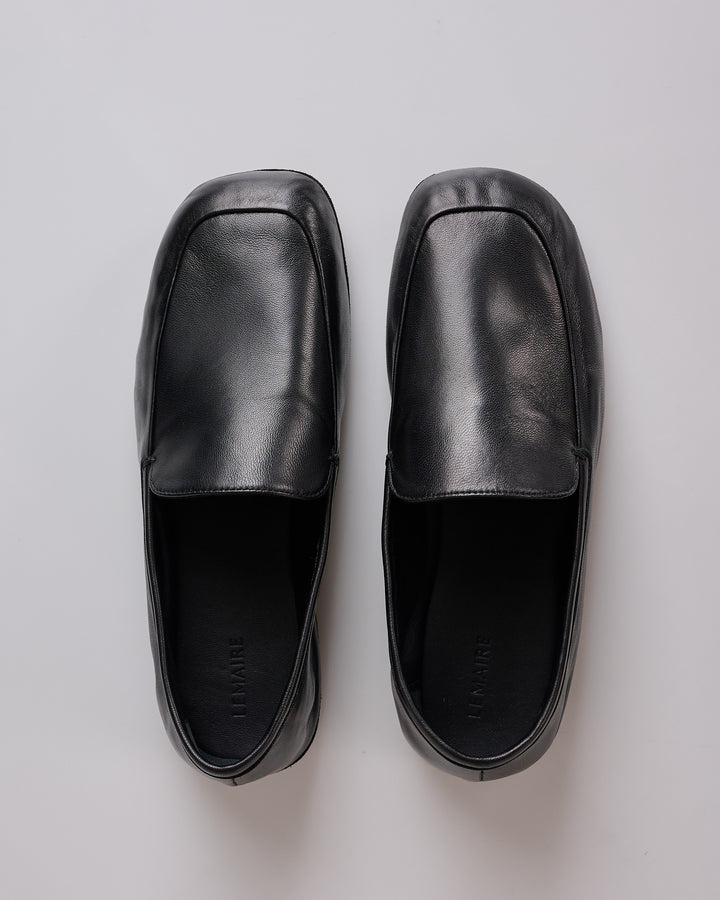 LEMAIRE Outdoor Slipper Shiny Nappa Black