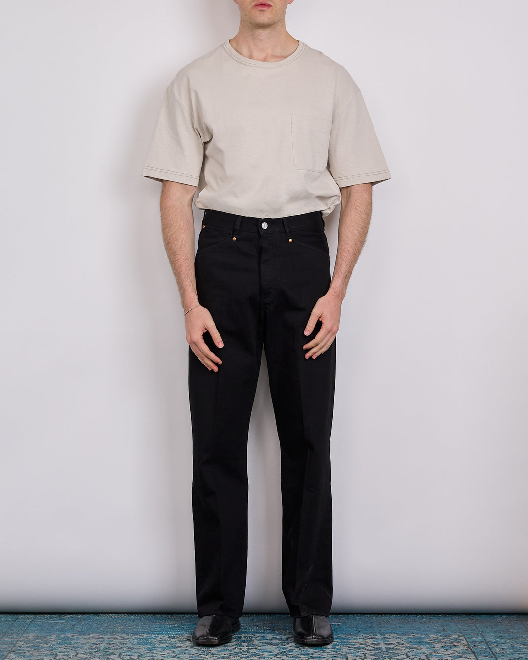 LEMAIRE Selvedge Denim 5-Pocket Pant Black