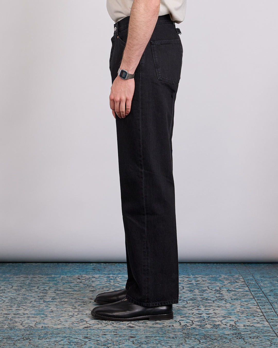 LEMAIRE Selvedge Denim 5-Pocket Pant Rinse Black