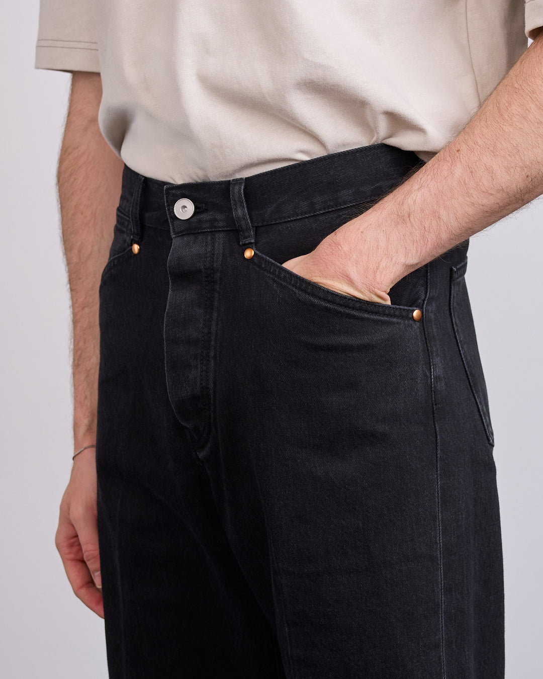 LEMAIRE Selvedge Denim 5-Pocket Pant Rinse Black