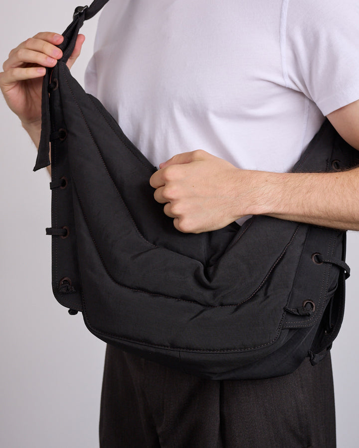 LEMAIRE Soft Game Bag Medium Dark Chocolate