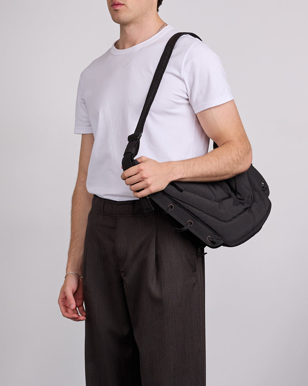 LEMAIRE Soft Game Bag Medium Dark Chocolate