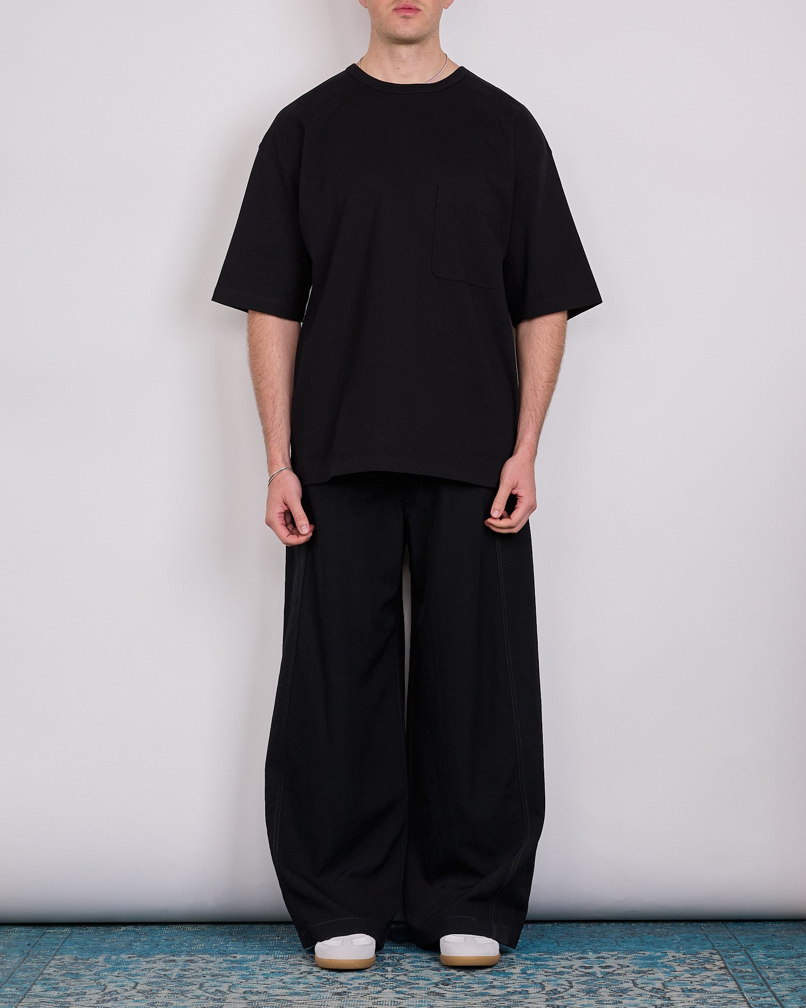 LEMAIRE Soft Wool Twill Maxi Utility Pant Black – LESS 17