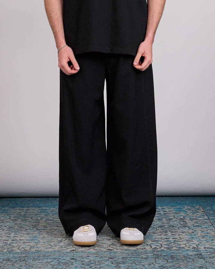 LEMAIRE Soft Wool Twill Maxi Utility Pant Black