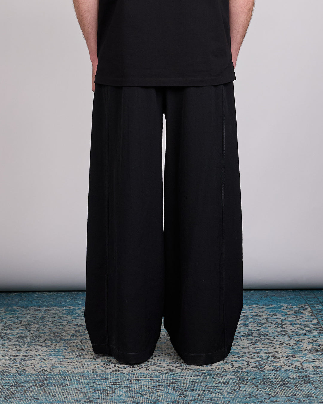 LEMAIRE Soft Wool Twill Maxi Utility Pant Black