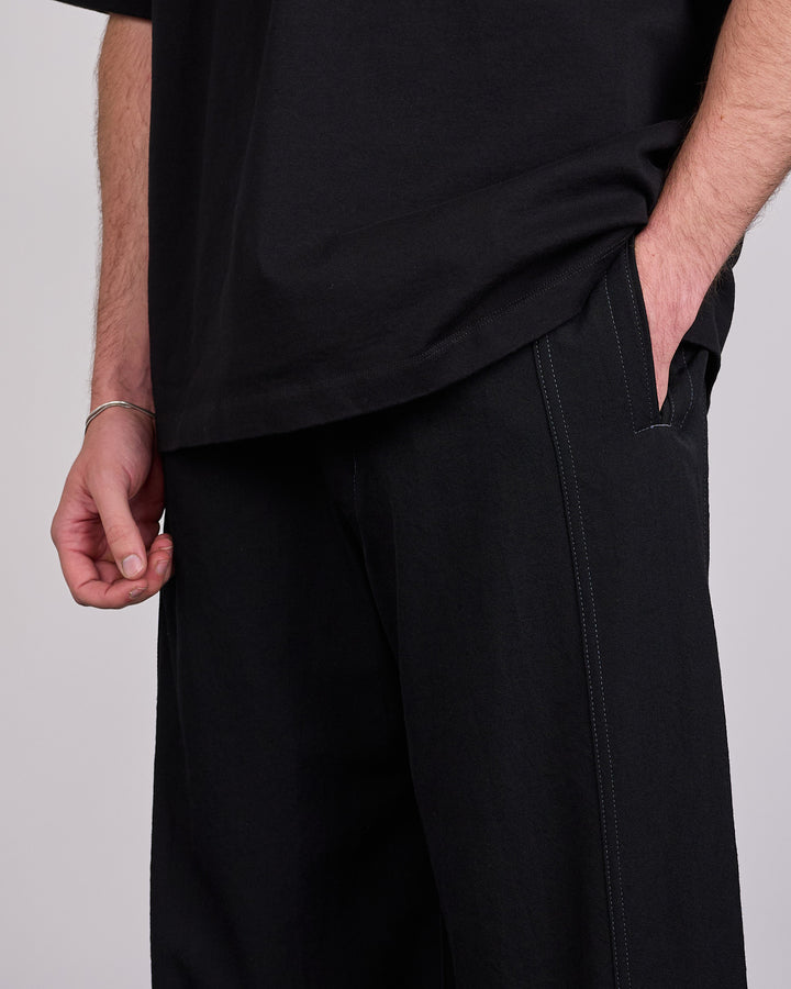 LEMAIRE Soft Wool Twill Maxi Utility Pant Black
