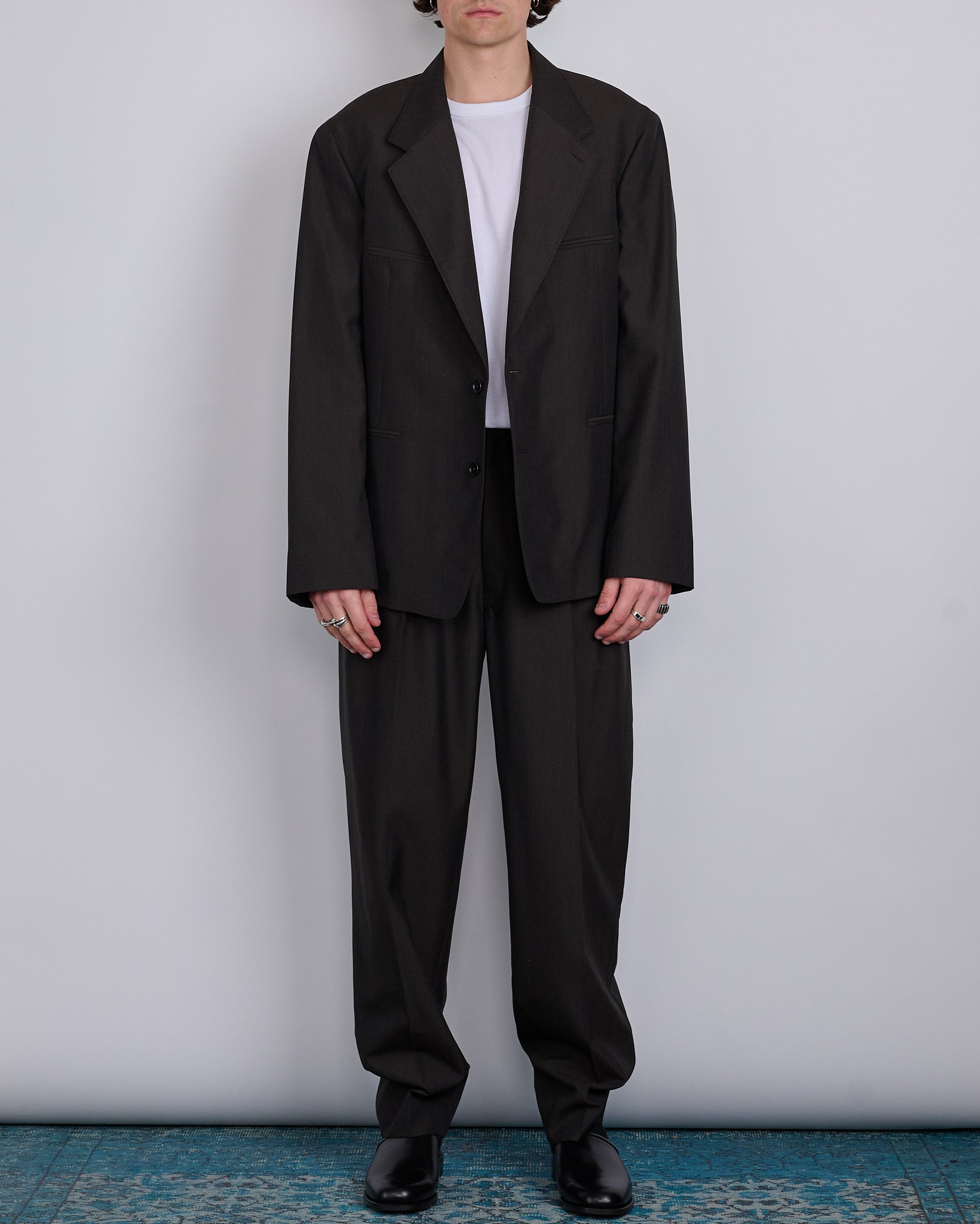 LEMAIRE Tailored SB Blazer Dark Espresso Melange – LESS 17