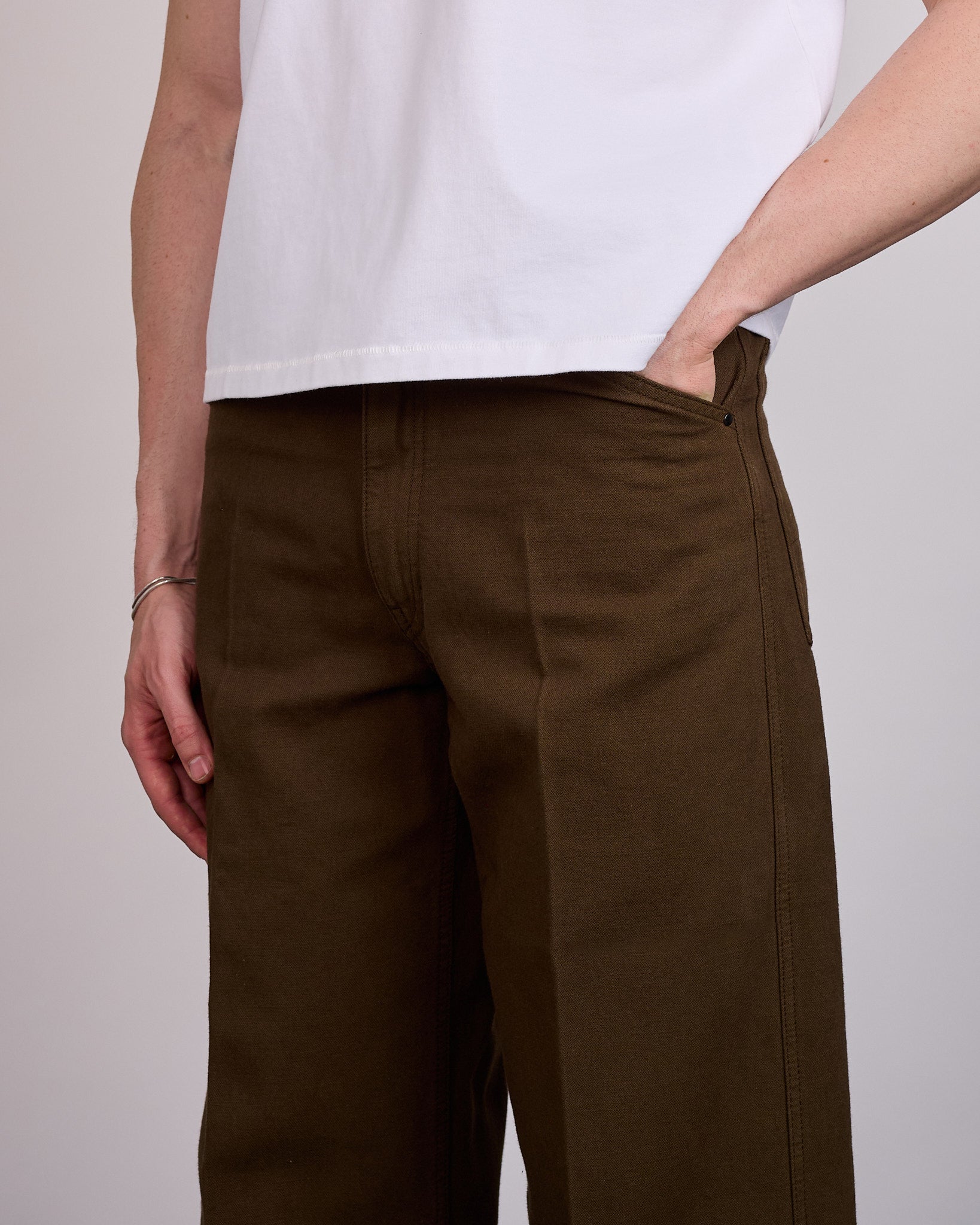 LEMAIRE Wide Pant Broken Twill Cacao – LESS 17
