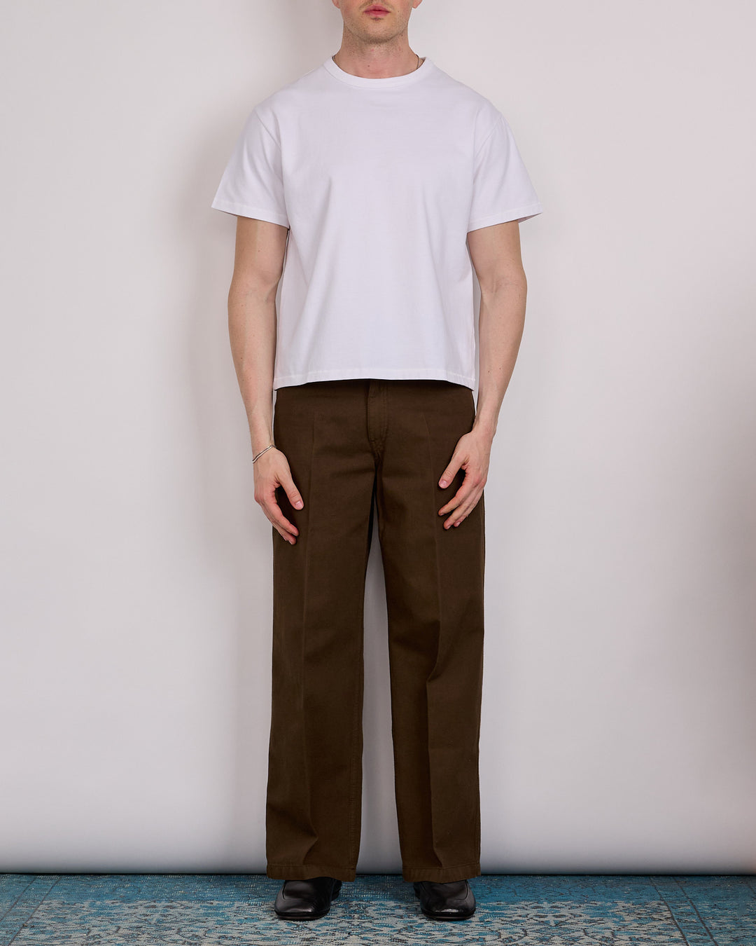 LEMAIRE Wide Pant Broken Twill Cacao