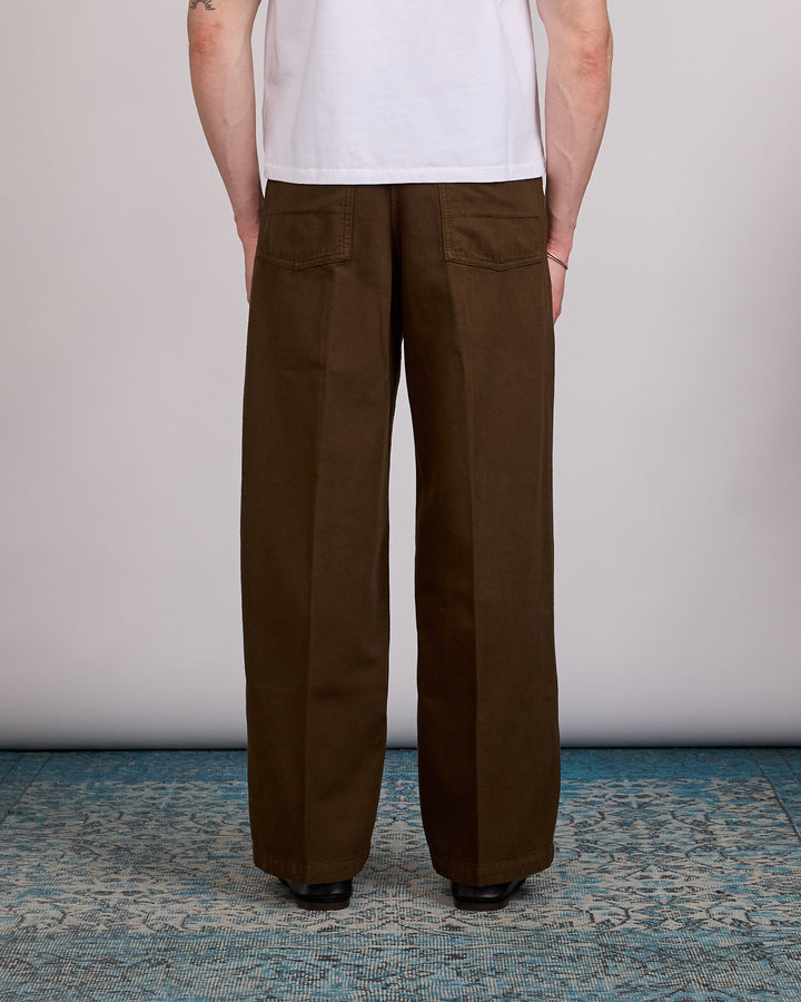 LEMAIRE Wide Pant Broken Twill Cacao