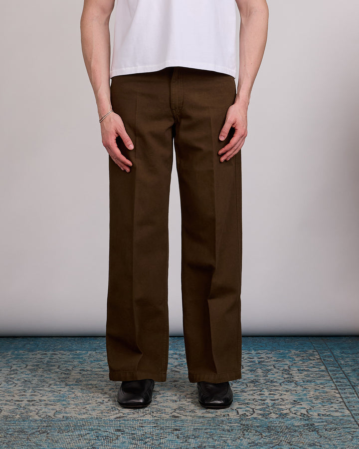 LEMAIRE Wide Pant Broken Twill Cacao