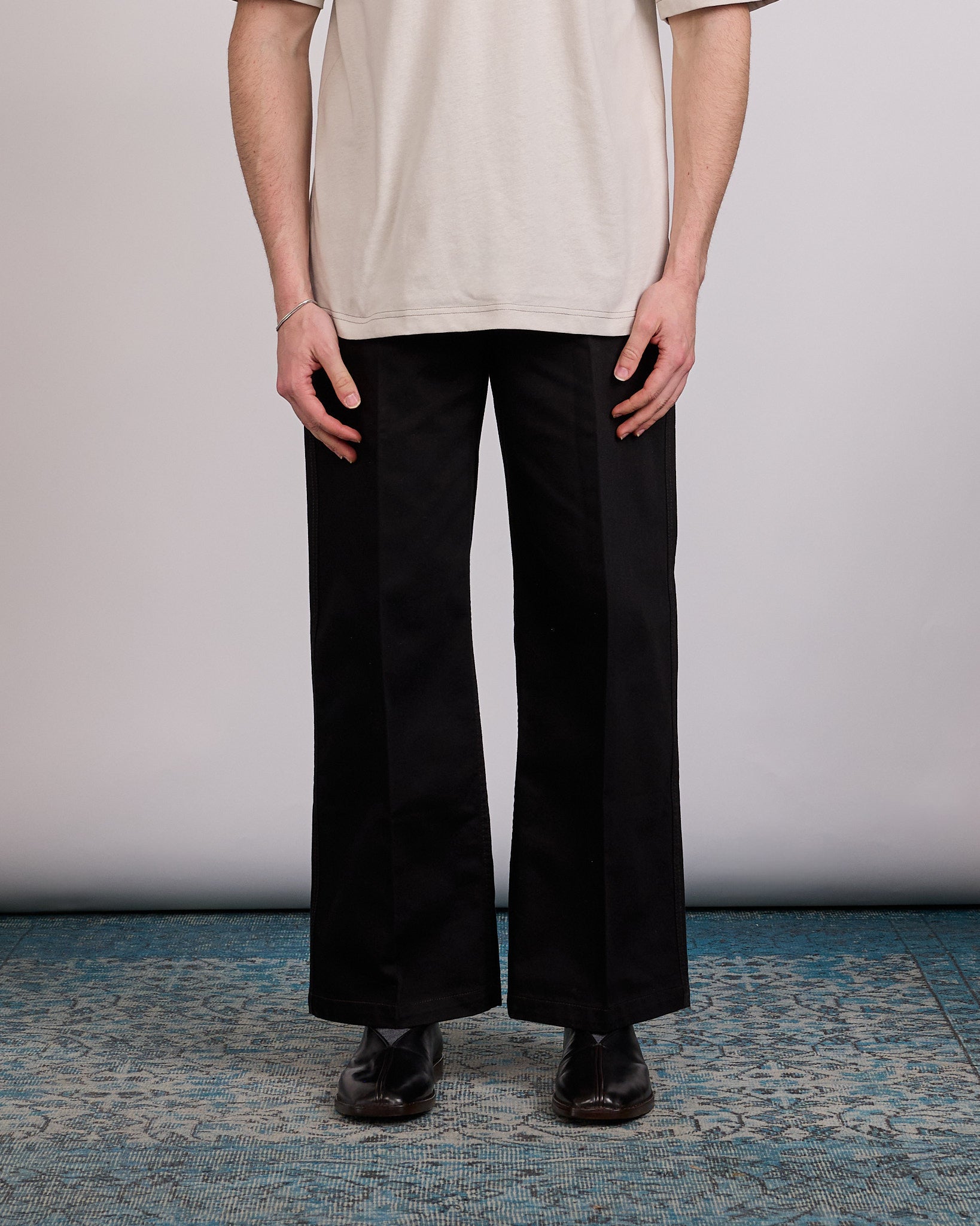 LEMAIRE Wide Pant Denim Black – LESS 17