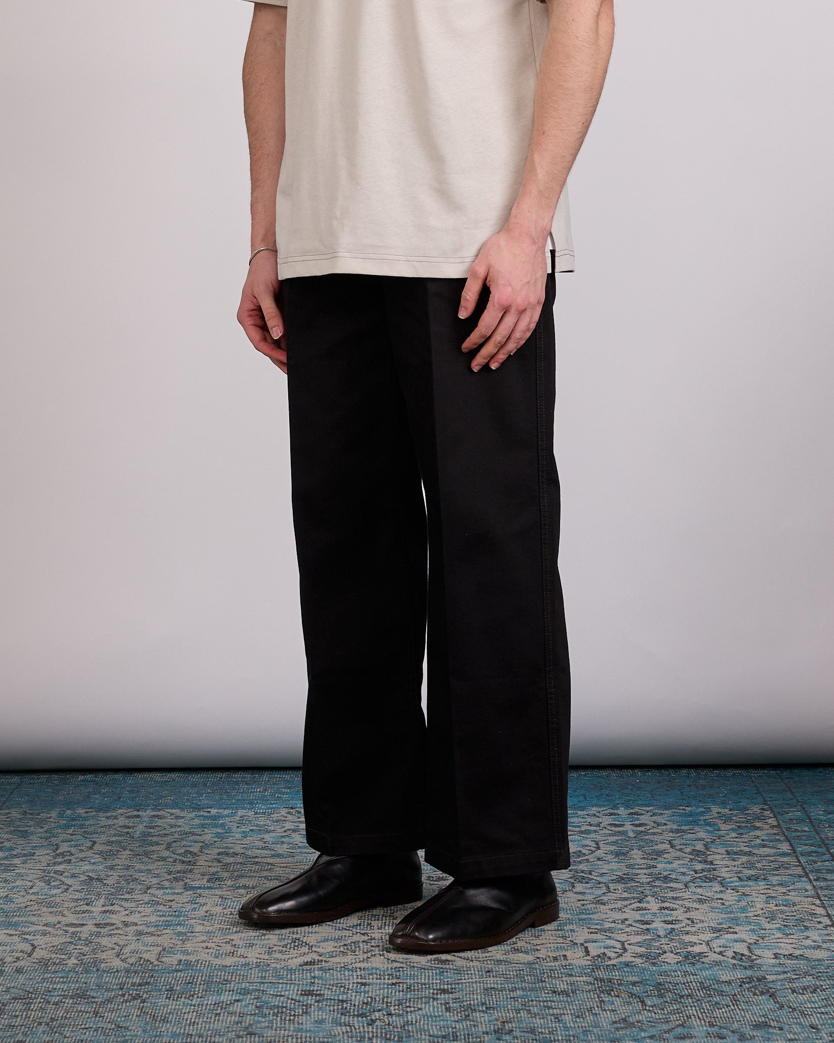 LEMAIRE Wide Pant Denim Black – LESS 17