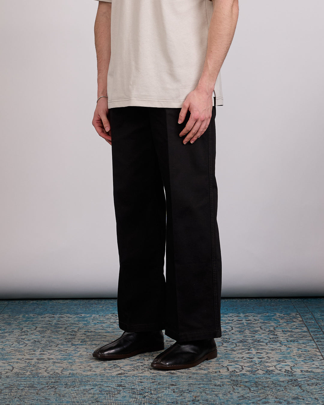 LEMAIRE Wide Pant Denim Black