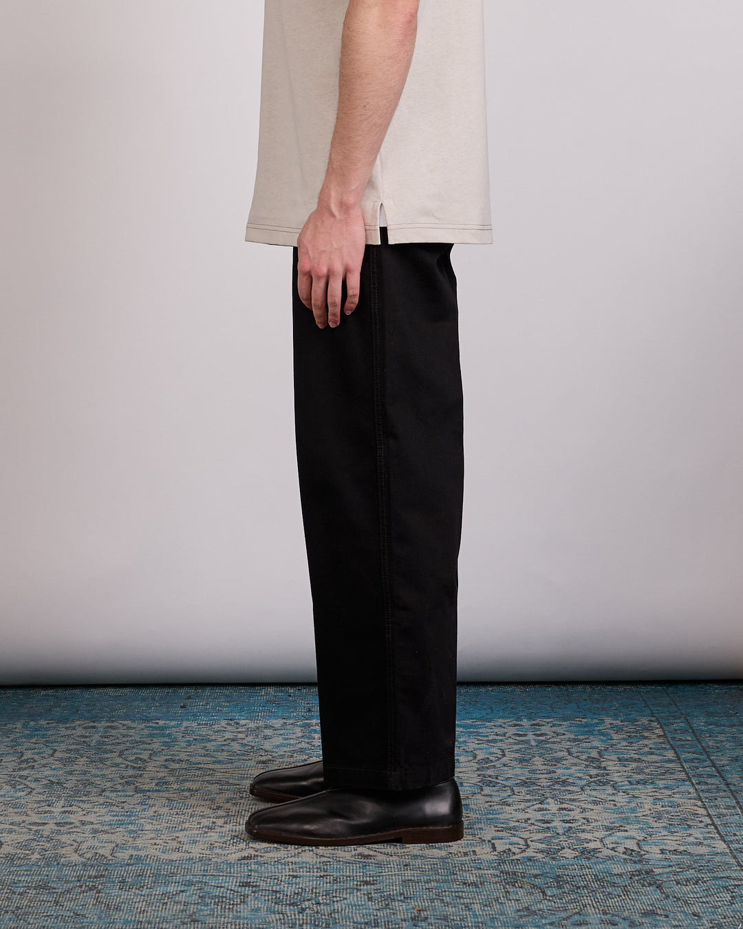 LEMAIRE Wide Pant Denim Black