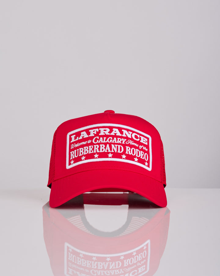 LaFrance Calgary Mesh Trucker Hat Red