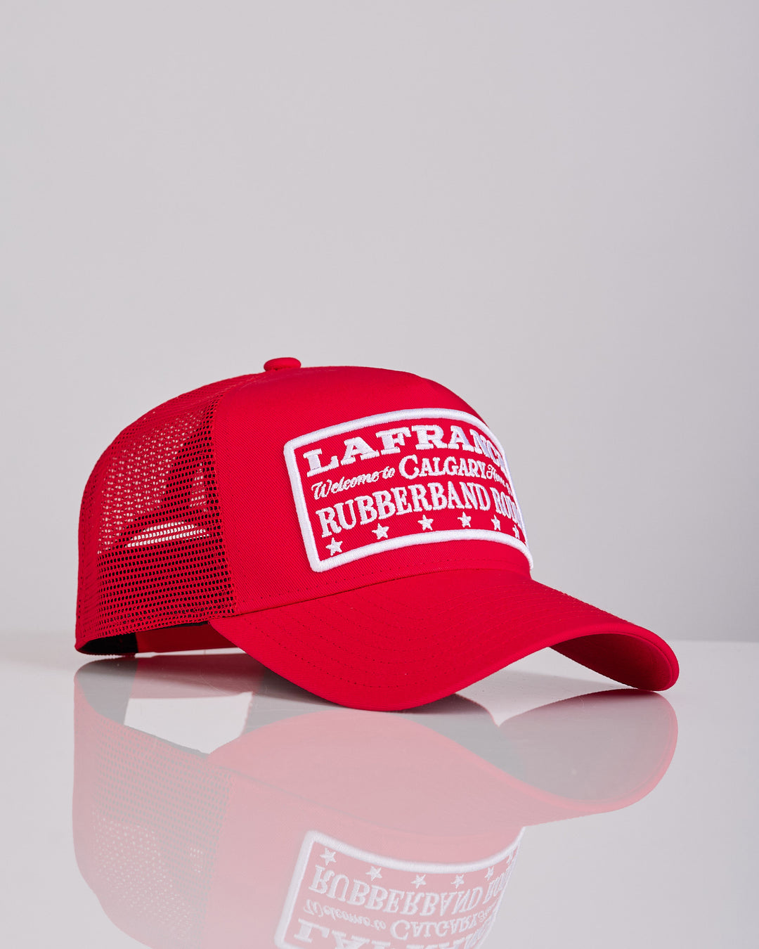 LaFrance Calgary Mesh Trucker Hat Red