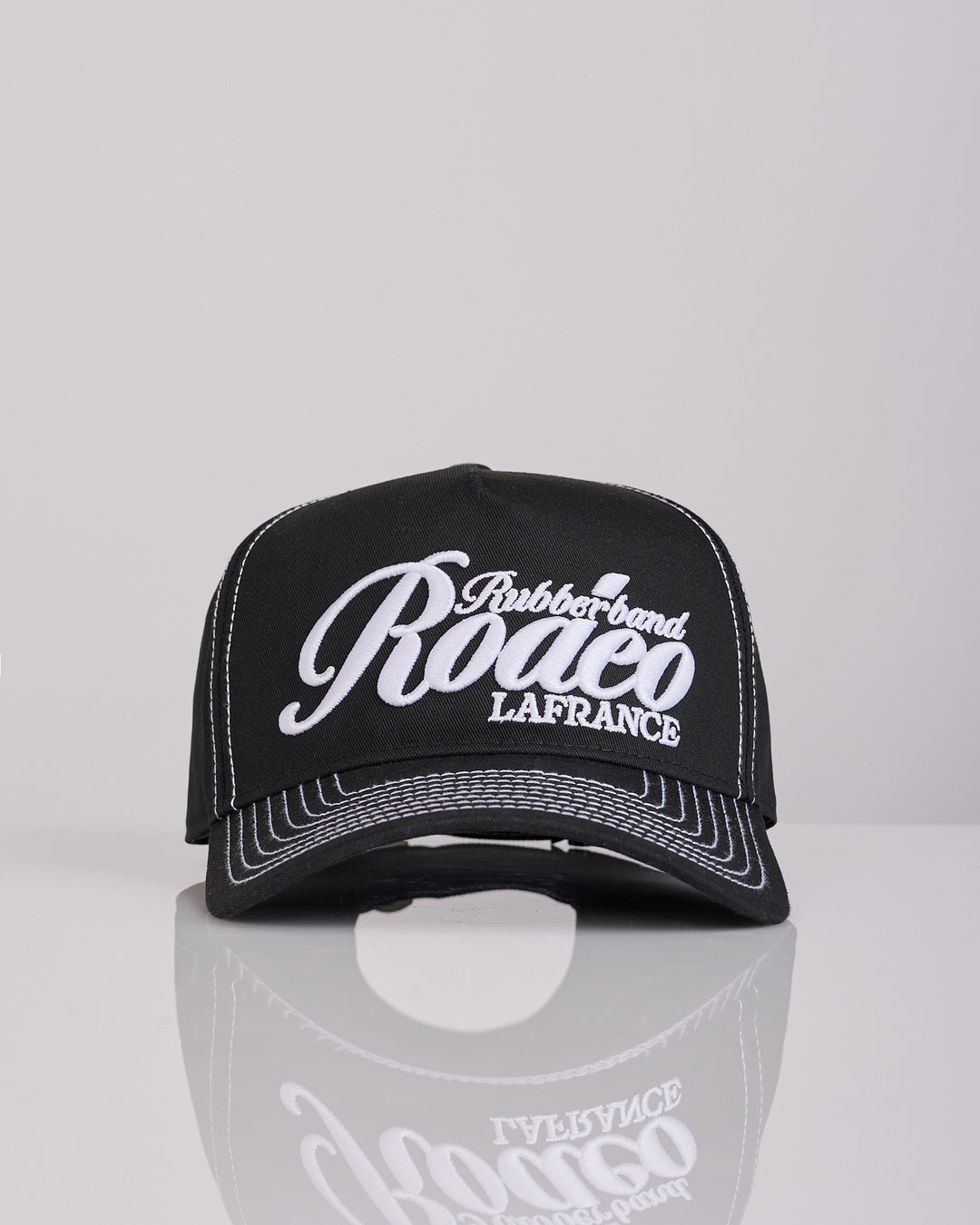 LaFrance Rubberband Rodeo Hat Topstitch Black