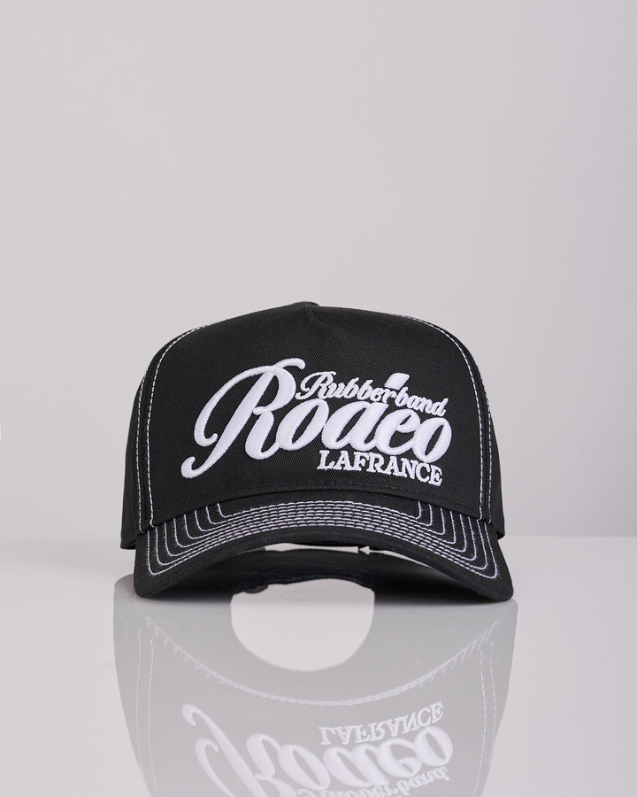 LaFrance Rubberband Rodeo Hat Topstitch Black