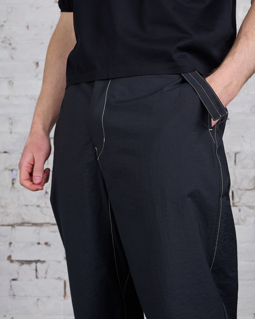 Lemaire Belted Carrot Pant Black