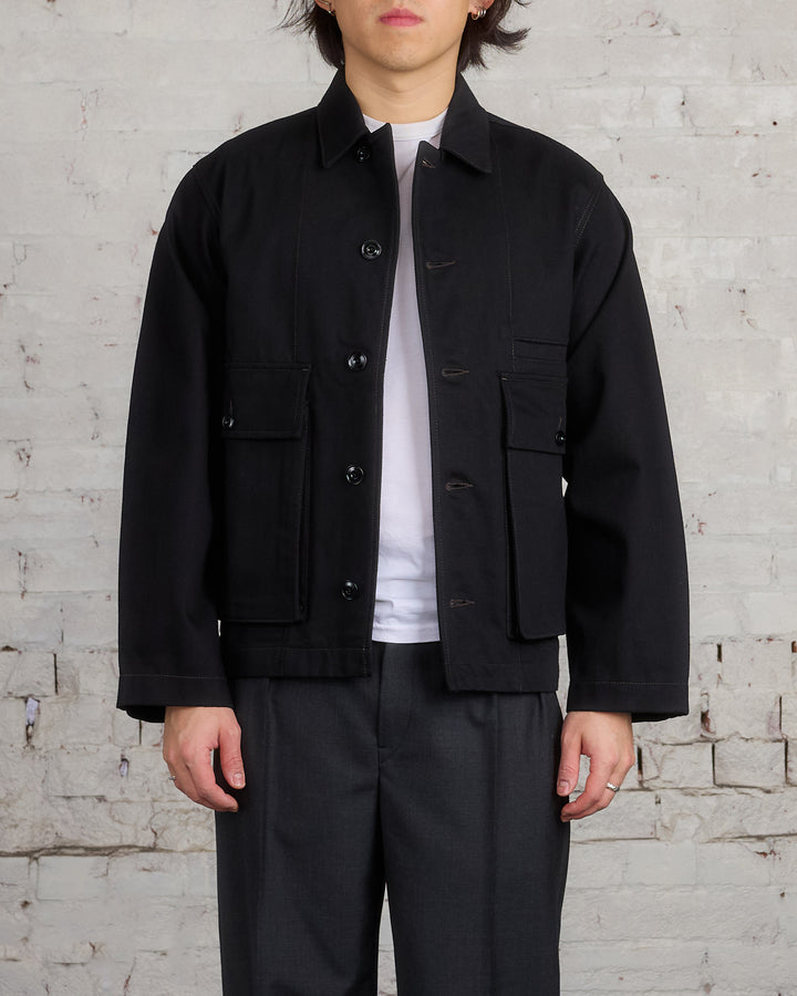 Lemaire Boxy Heavy Denim Jacket Black