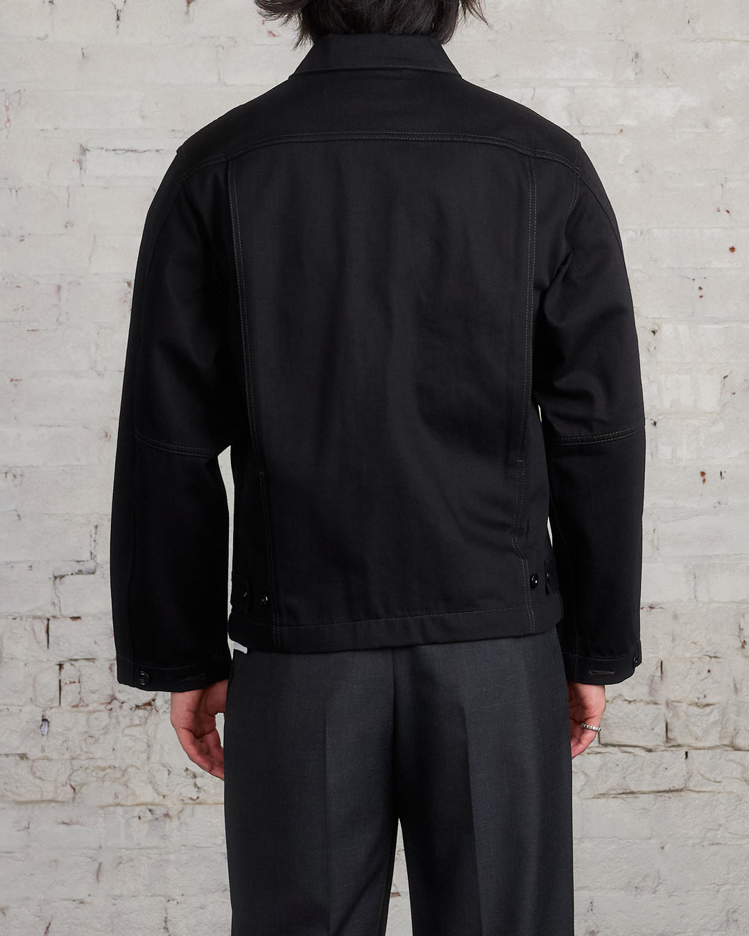 Lemaire Boxy Heavy Denim Jacket Black