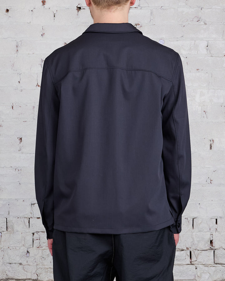 Lemaire Soft Military Outershirt Jet Black