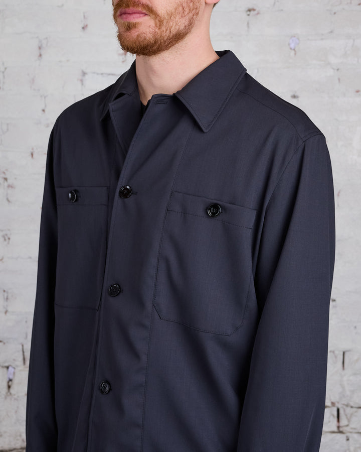 Lemaire Soft Military Outershirt Jet Black