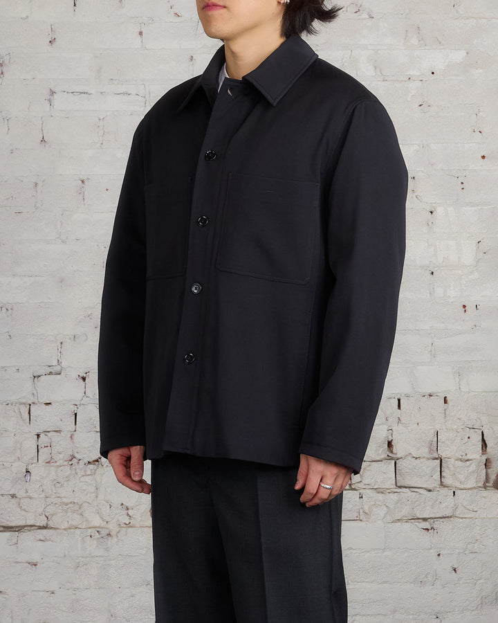 Lemaire Wadded Facing Blouson Jacket Black